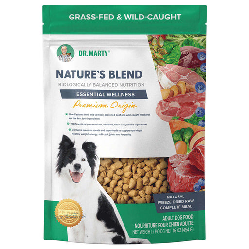 Dr. Marty Nature's Blend, Freeze-Dried Raw Dog Food, Premium Origin
