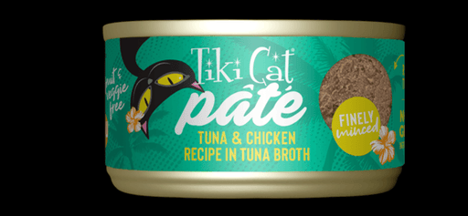 Tiki Cat - Luau Pate TUNA & CHICKEN - Cans, 2.8 oz.