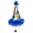 Birthday Hat for Dogs-Large Blue with Balloons