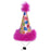 Birthday Hat for Dogs-Large Pink with Balloons