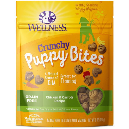 Wellness Grain Free Puppy Bites Crunchy Chicken/Carrot 6oz