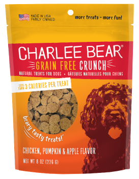 Charlee Bear Grain Free Crunch Chicken, Pumpkin, and Apple Treats 8 oz