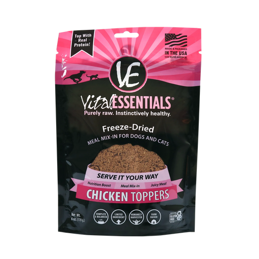 Vital Essentials Chicken Freeze-Dried Grain Free Meal Boost Topper,