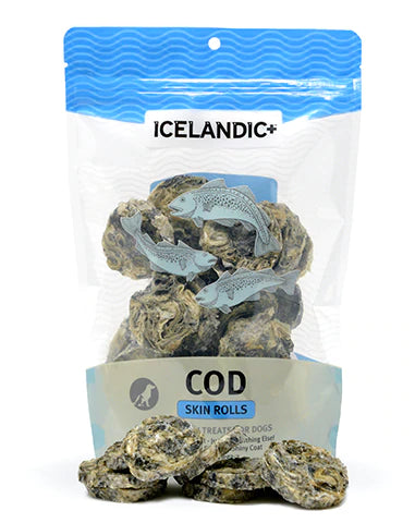 Iceleandic+ Cod Skin Rolls Dog Treat 3 oz