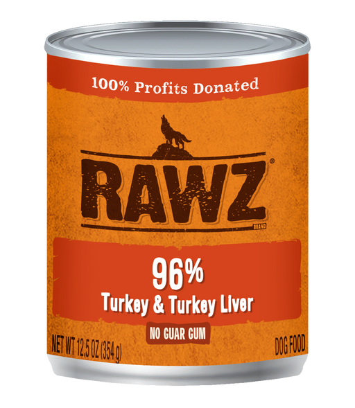 Rawz 96% Turkey & Turkey Liver 12.5oz