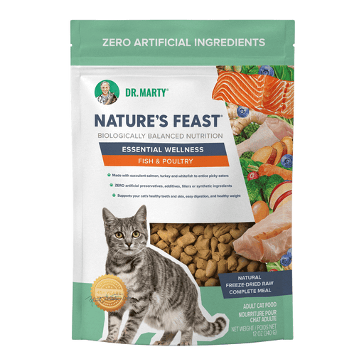 Dr. Marty Freeze-Dried Raw Nature's Feast Cat Food - Fish & Poultry