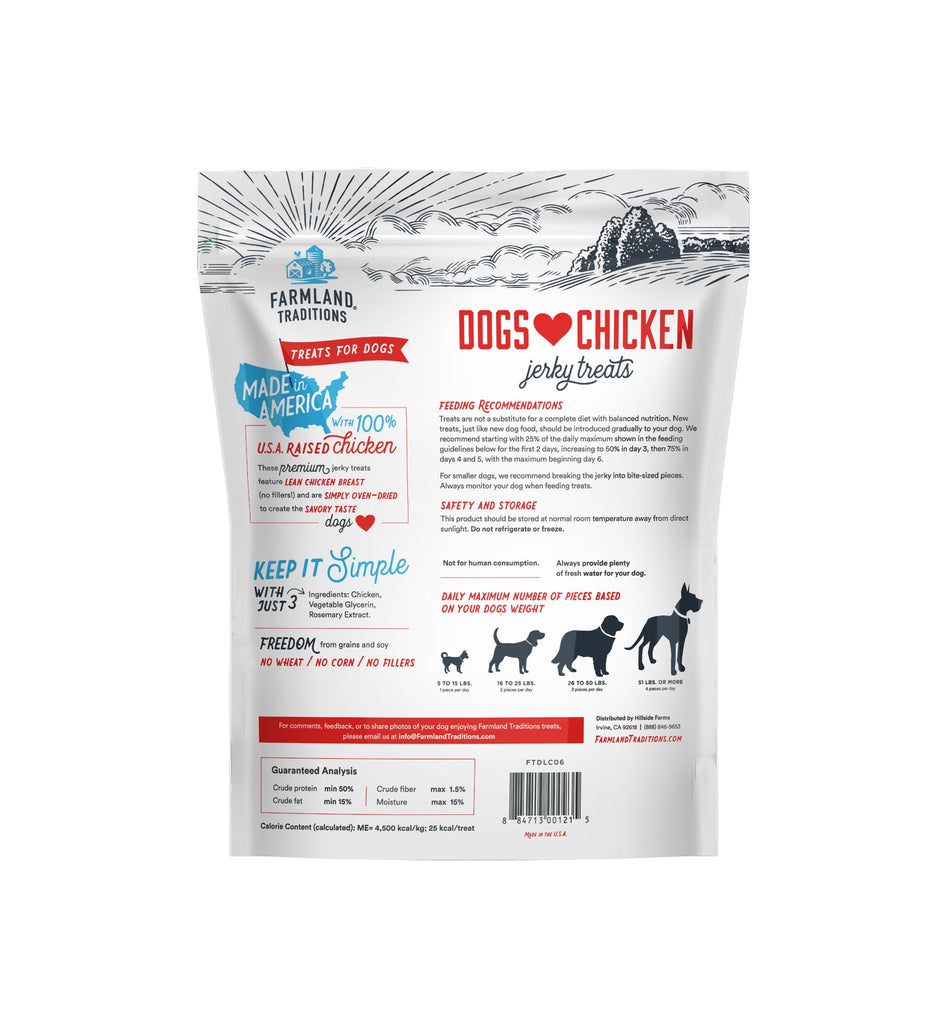 Farmland Traditions Dogs Love Chicken Jerky Treats 3lb — Jake's