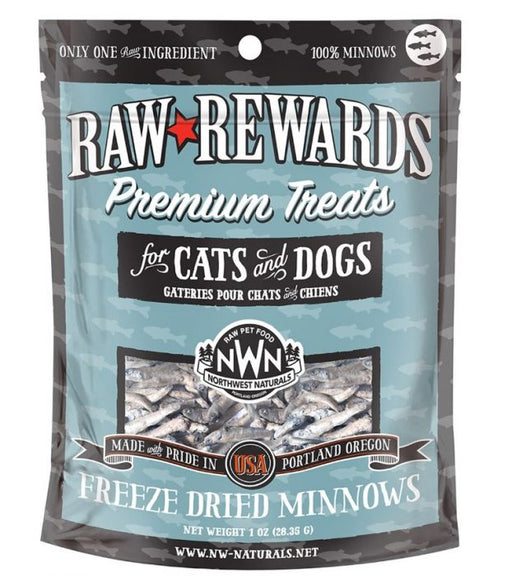 Northwest Naturals Raw Rewards Freeze-Dried Minnows 1oz