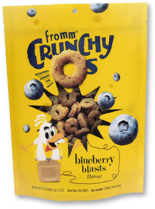 Fromm Crunchy O's Dog Treats - Blueberry blasts flavor