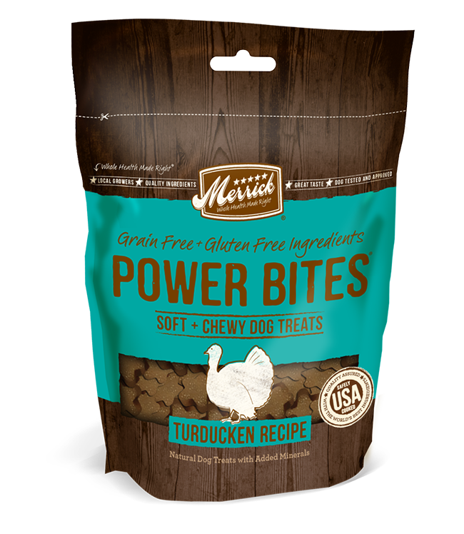 Merrick Power Bites Turducken Recipe 6oz Jake s Pet Supply