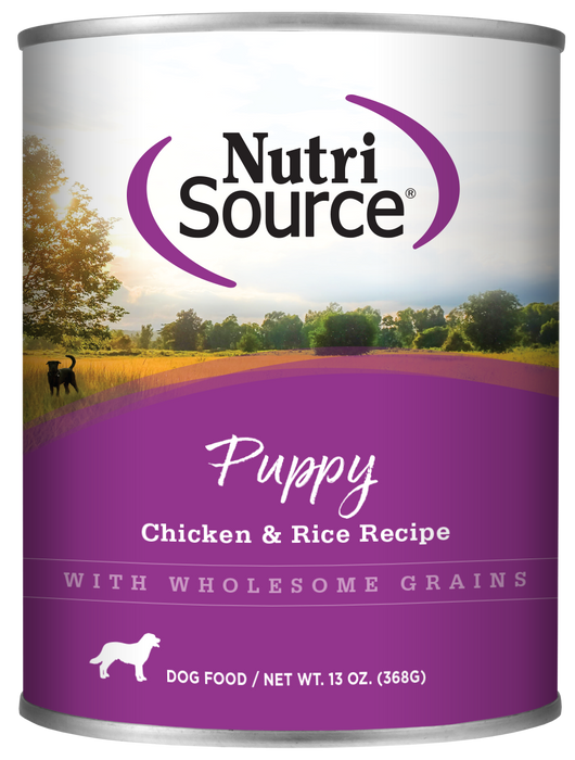 NutriSource Puppy Chicken and Rice Canned Dog Food