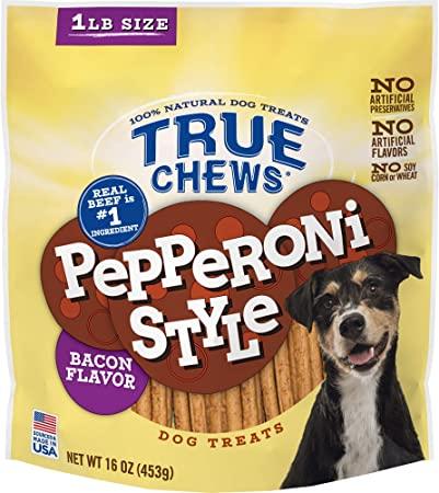 True Chews Pepperoni Style Bacon Flavor Dog Treats, 16 oz