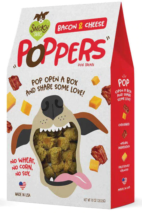 Snicky Snack Bacon and Cheese Poppers dog treats