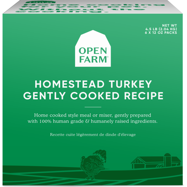 Open Farm Frozen Gently Cooked Homestead Turkey Dog Food