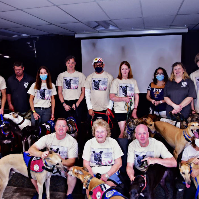 Awesome Greyhound Adoptions Hounds & Heroes Program