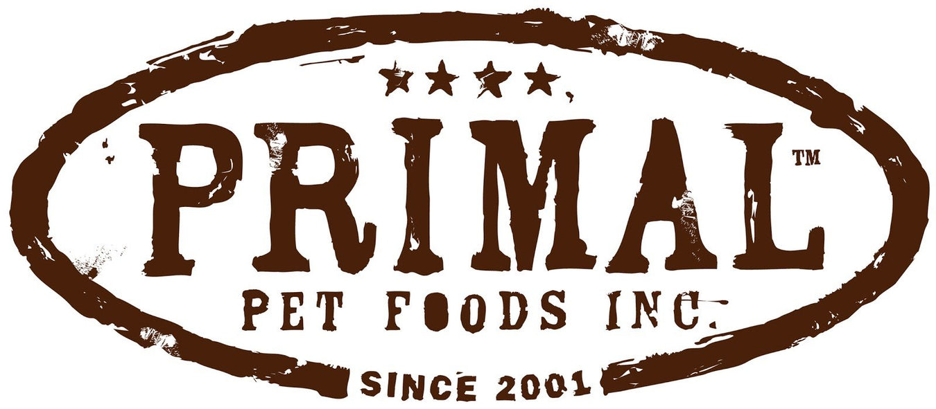 Primal logo representing raw pet food for dogs and cats (freeze-dried and frozen)