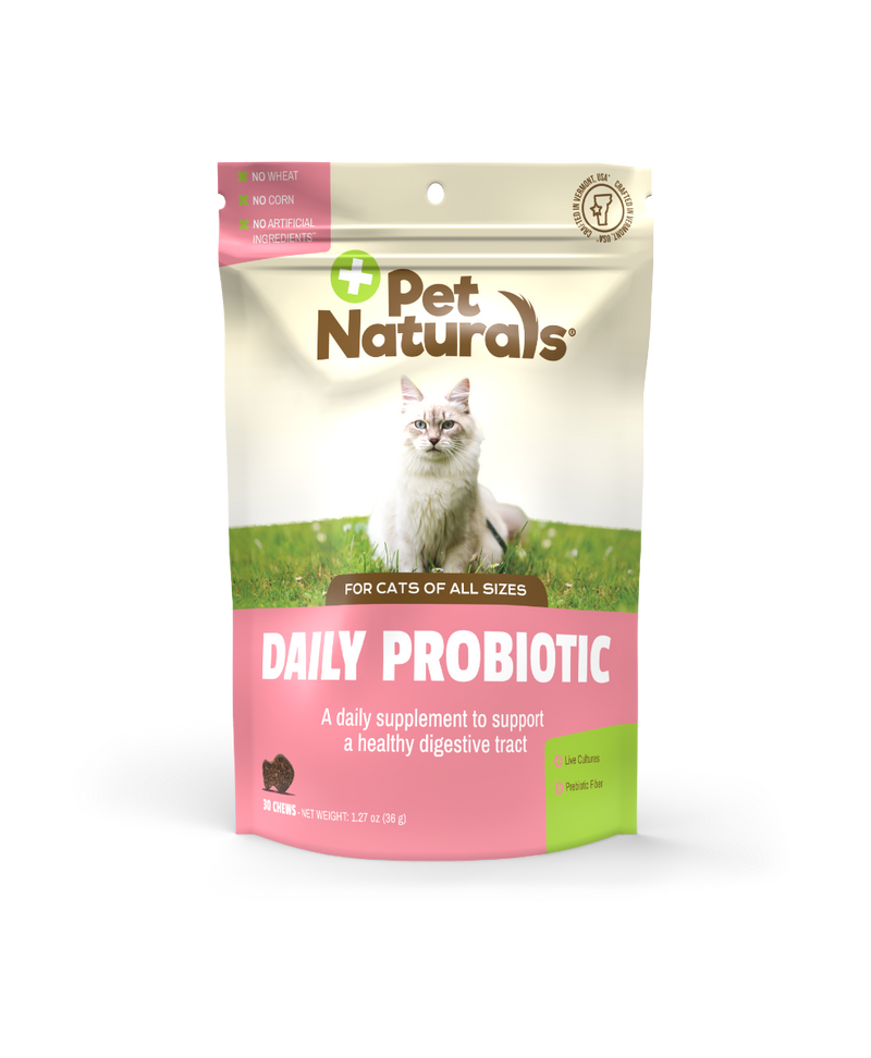 Pet Naturals Daily Probiotic Supplement for Cats, 30 Chews