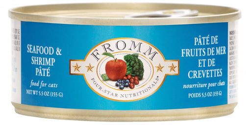 Fromm 4 Star Cat Can Seafood & Shrimp Pate 5.5 oz