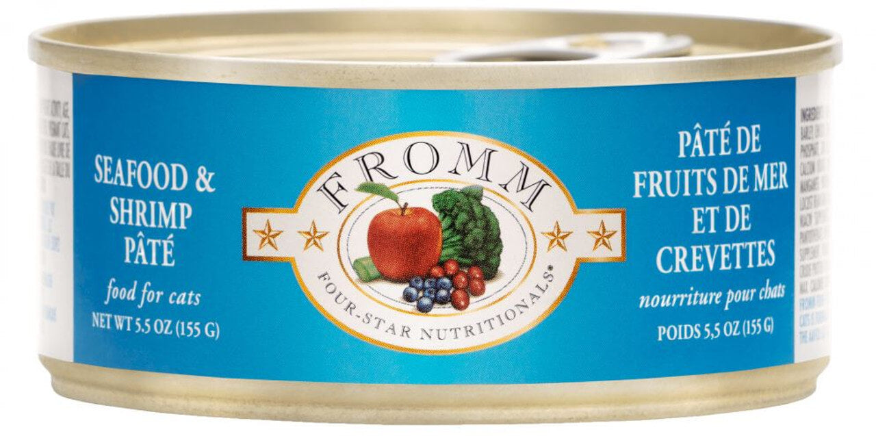 Fromm 4 Star Cat Can Seafood & Shrimp Pate 5.5 oz