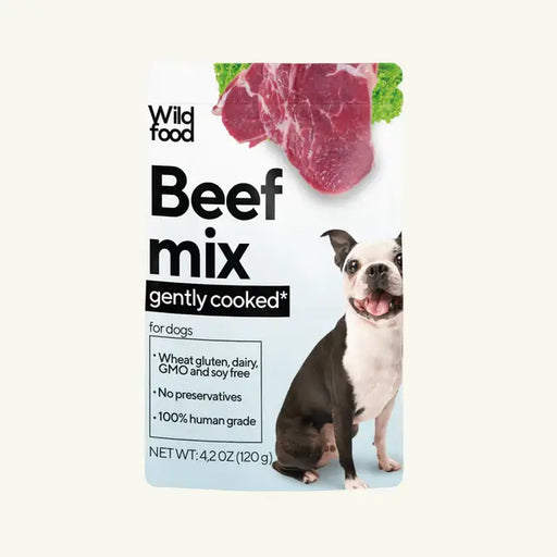 Wildfood Gently Cooked Beef Mix for Dogs, 4.2oz