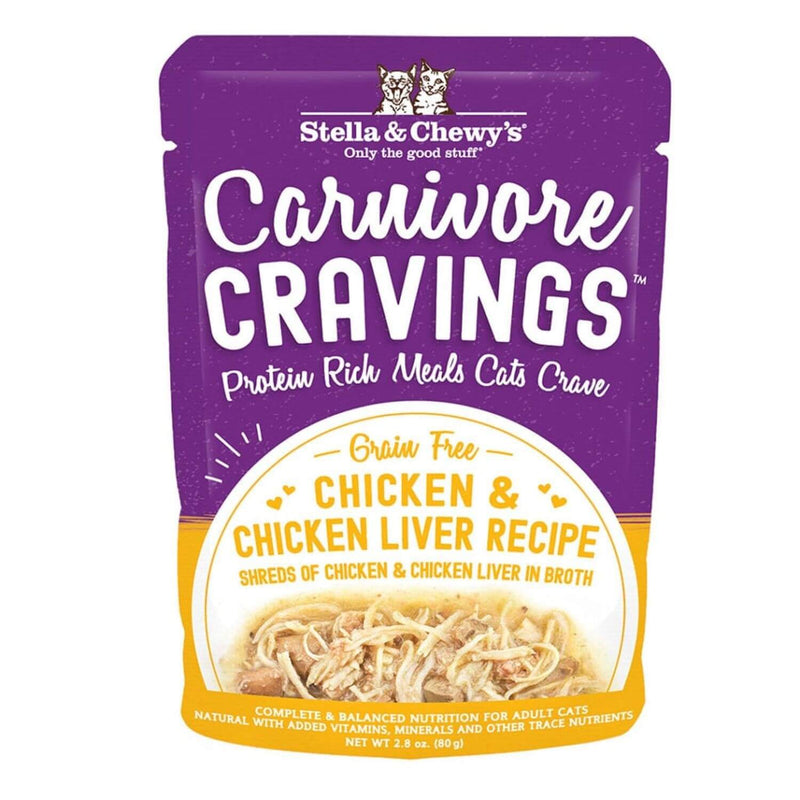 Stella & Chewy's Carnivore Cravings Pouch, Chicken & Chicken Liver 2.8 oz