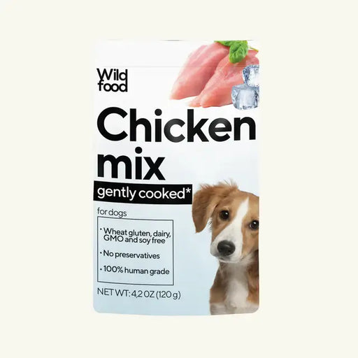 Wildfood Gently Cooked Chicken Mix for Dogs, 4.2oz