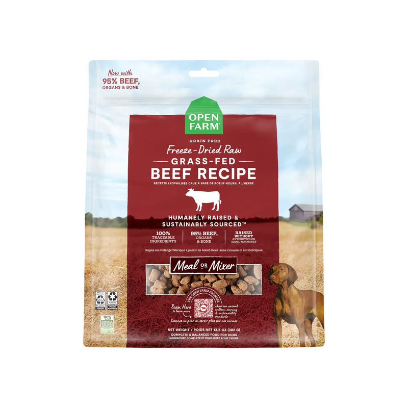 Open Farm Freeze-Dried Raw Dog Food, Beef