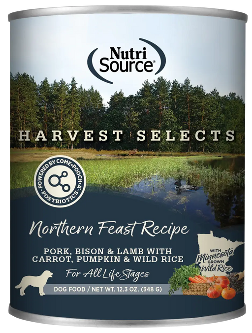 NutriSource - HARVEST SELECTS NORTHERN FEAST Formula - SINGLE Dog Can, 12.3Oz