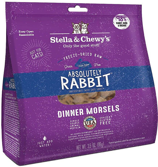 Stella & Chewys Freeze-Dried Cat Food, Absolutely Rabbit