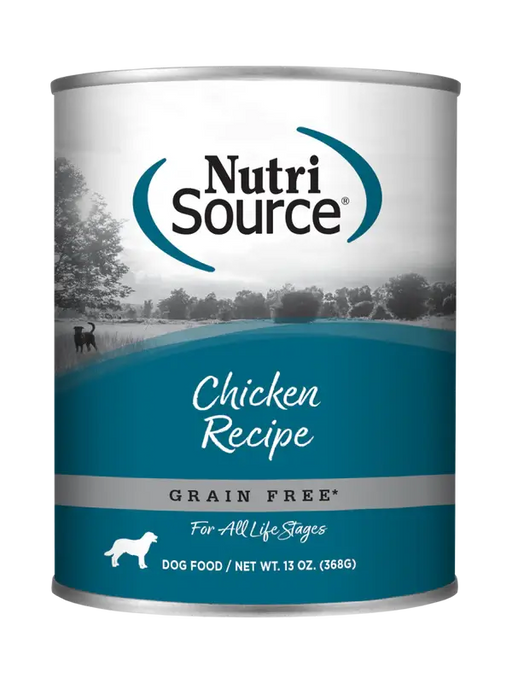 NutriSource Grain-Free Chicken Formula Wet Dog Food 13 oz
