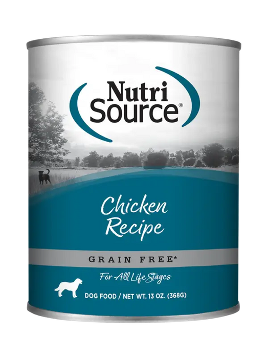 NutriSource Grain-Free Chicken Formula Wet Dog Food 13 oz