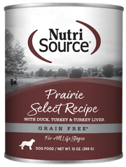 NutriSource Prairie Select Canned Dog Food 13oz
