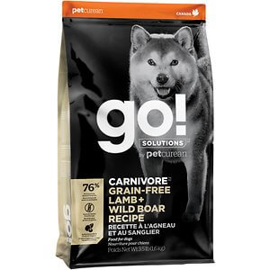 Go! Solutions Carnivore Grain Free Adult Lamb & Boar Dry Dog Food 3.5 lb