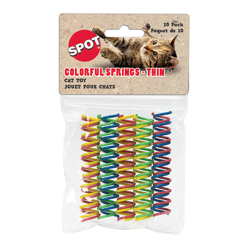 SPOT Colorful Springs Cat Toy 10pk