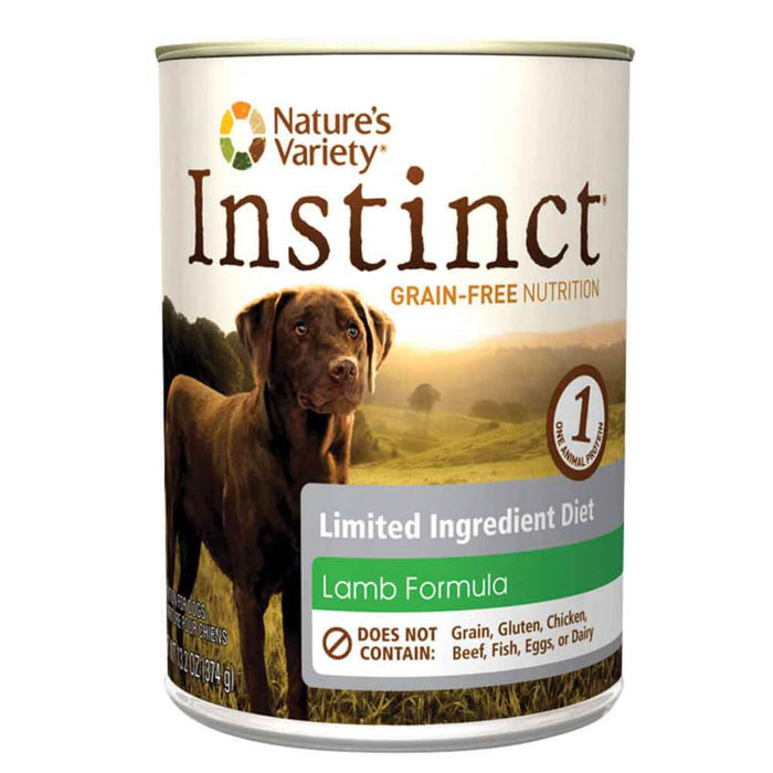 Nature's Variety Instinct Limited Ingredient Diet Lamb Canned Dog Food 13.2 oz