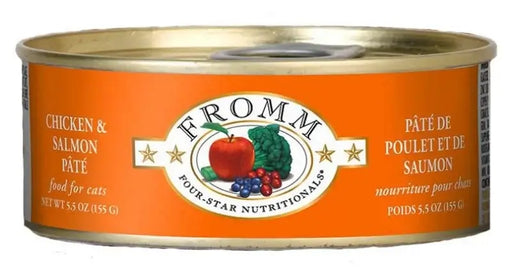 Fromm 4-Star Chicken and Salmon Pate Cat Food 5 oz