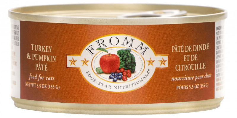 Fromm 4 Star Turkey & Pumpkin Pate Cat Food 5.5oz