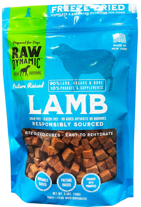 Raw Dynamic Freeze Dried Dog Food, Lamb