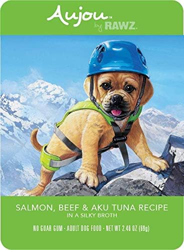 RAWZ Aujou Salmon Beef & Tuna Pouch 2.46 oz