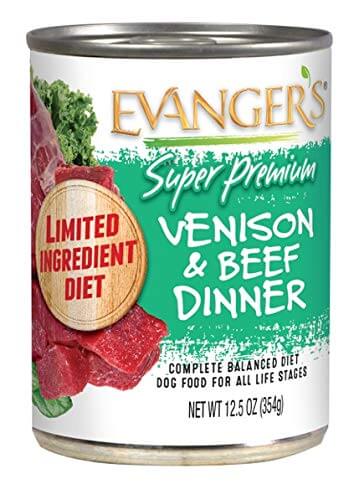 Evanger's Super Premium Venison and Beef, Dog Can 12.5 oz