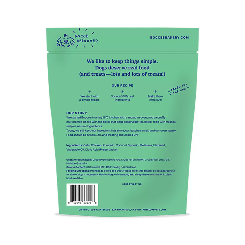 Bocces Bakery Snowman Snacks Holiday Dog Treats, 6 oz