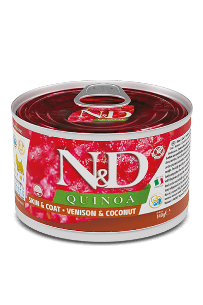 Farmina N&D Quinoa Skin & Coat Venison & Coconut 4.9oz