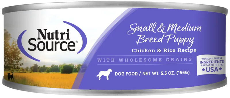 NutriSource Small & Medium Breed Puppy Wet Dog Food