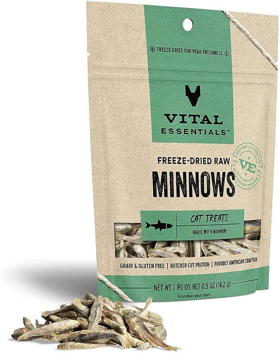 Vital Essentials Cat Treats Freeze Dried Minnows 0.5 oz