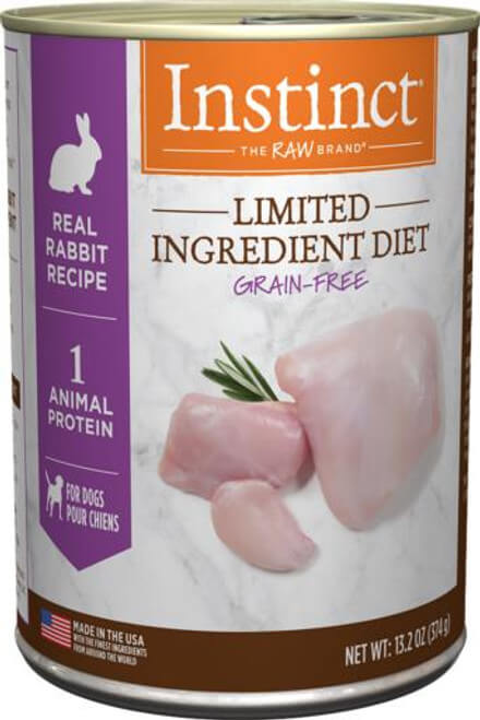 Instinct Limited Ingredient Diet Rabbit Canned Dog Food 13.2 oz
