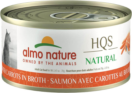 Almo Nature Natural Wet Cat Food, Salmon with Carrots in Broth 2.47oz