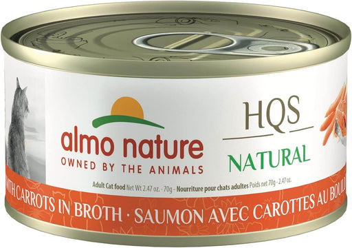 Almo Nature Natural Wet Cat Food, Salmon with Carrots in Broth 2.47oz