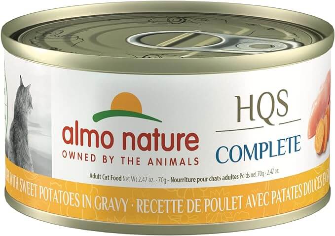 Almo Nature Complete Wet Cat Food, Chicken Recipe with Sweet Potatoes 2.47 oz