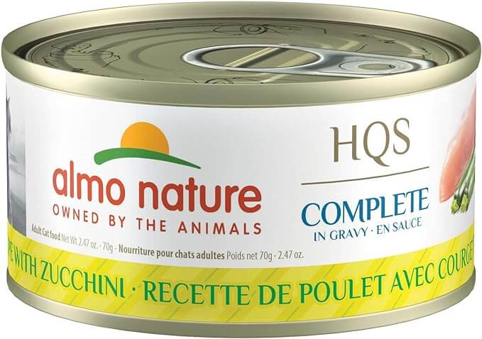Almo Nature Complete Wet Cat Food, Chicken Recipe with Zucchini in Gravy 2.47oz