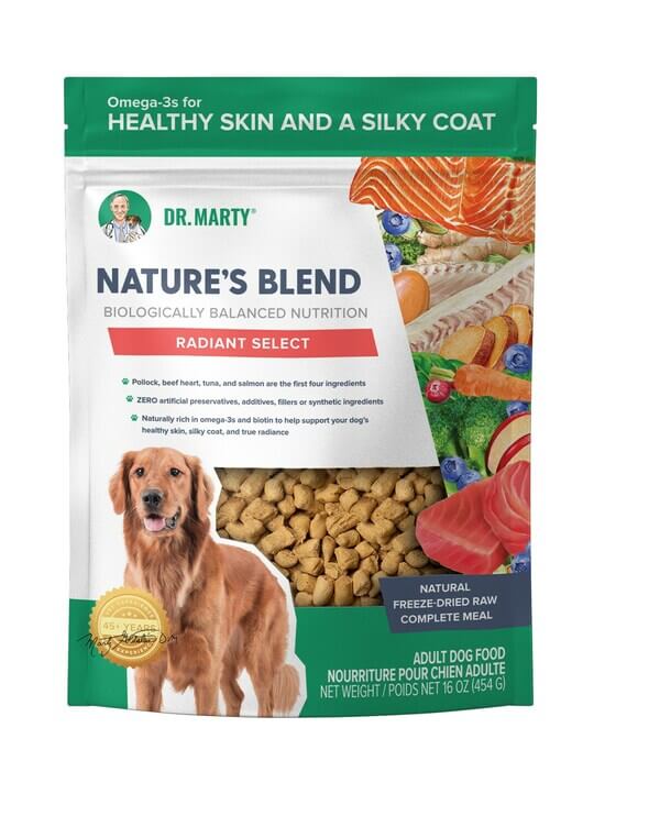 Dr. Marty Freeze-Dried Raw Dog Food, Radiant Select